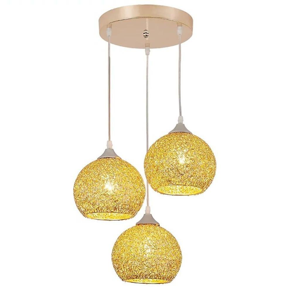 Semi - Transparent Cluster Metal Bar Pendant Light with Sternly Durable Adjustable