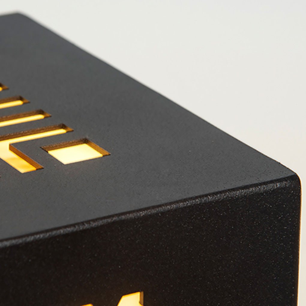 Asian Style Perforated Garden Lighting with Decorative Snowflake Design