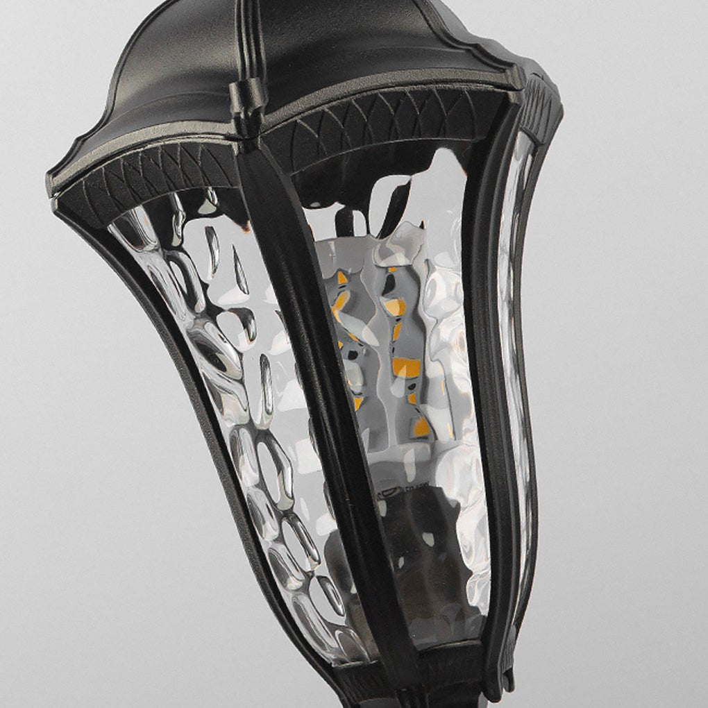 Retro - Inspired Waterproof Outdoor Lamp Post for Traditional Villa Gardens