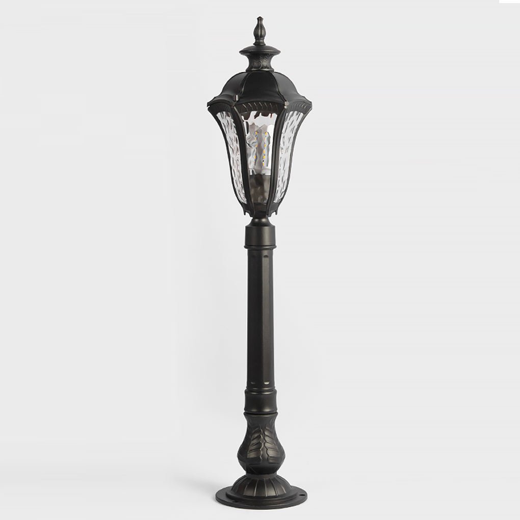 Retro - Inspired Waterproof Outdoor Lamp Post for Traditional Villa Gardens