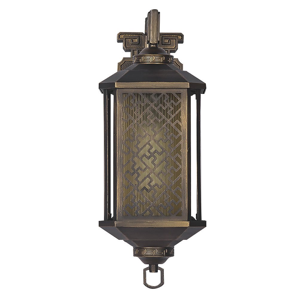 Classical Hollow Pattern Outdoor Waterproof Wall Lamp for Villa Courtyard Corridor - Dazuma
