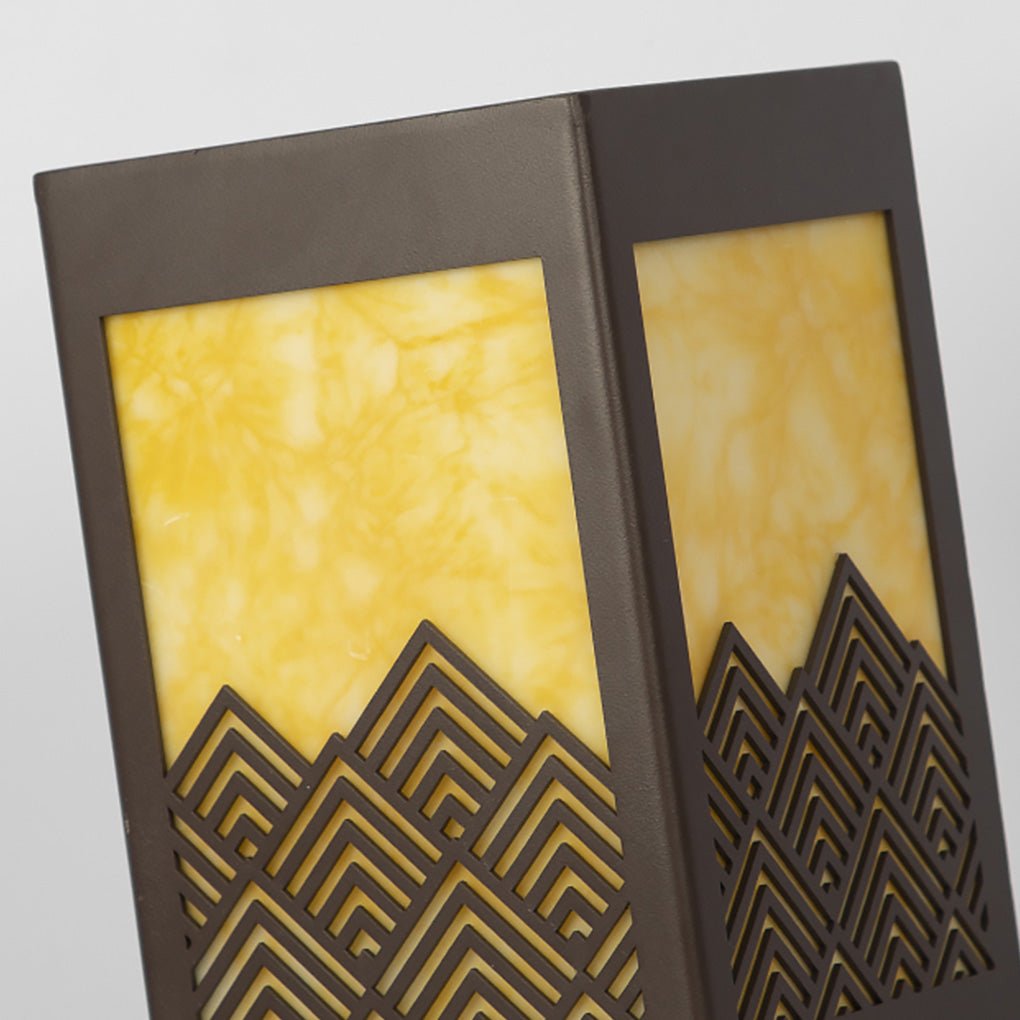 Modern Rectangular Landscape Lamp Sleek Stainless Steel Outdoor Lighting