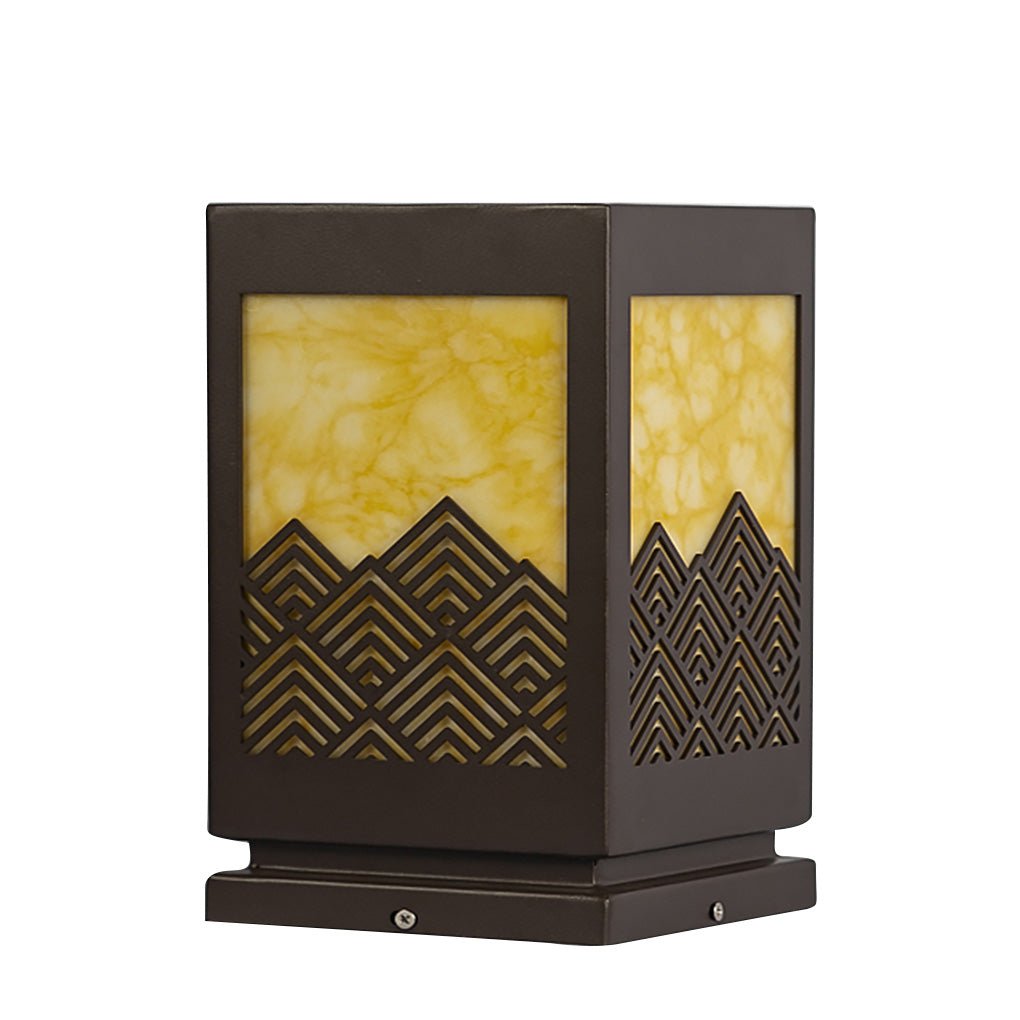 Modern Rectangular Landscape Lamp Sleek Stainless Steel Outdoor Lighting