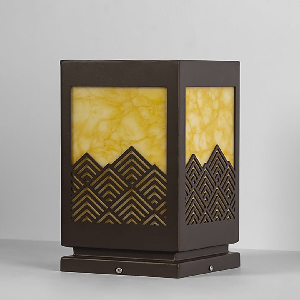 Modern Rectangular Landscape Lamp Sleek Stainless Steel Outdoor Lighting