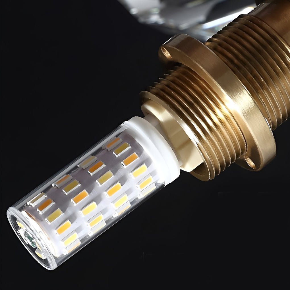 [Clearance Sale] Ball - shaped LED Crystal Gold Postmodern Plug in Sconce Lighting Wall Lamp