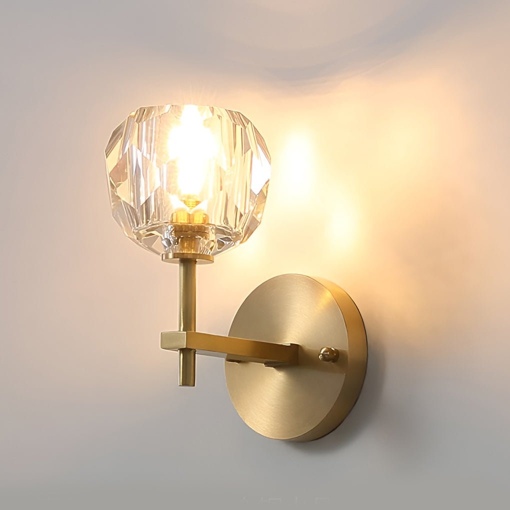 [Clearance Sale] Ball - shaped LED Crystal Gold Postmodern Plug in Sconce Lighting Wall Lamp