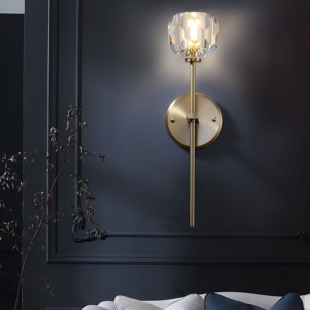 [Clearance Sale] Ball - shaped LED Crystal Gold Postmodern Plug in Sconce Lighting Wall Lamp