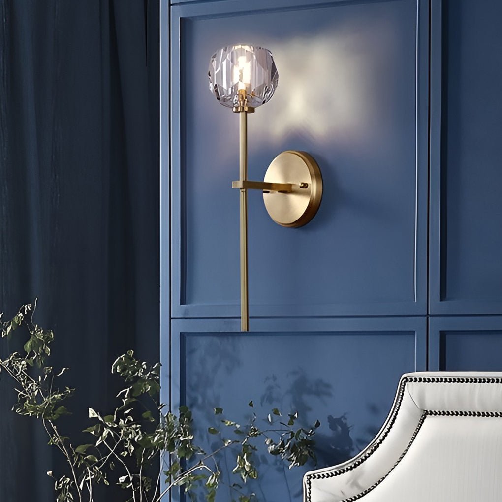 [Clearance Sale] Ball - shaped LED Crystal Gold Postmodern Plug in Sconce Lighting Wall Lamp