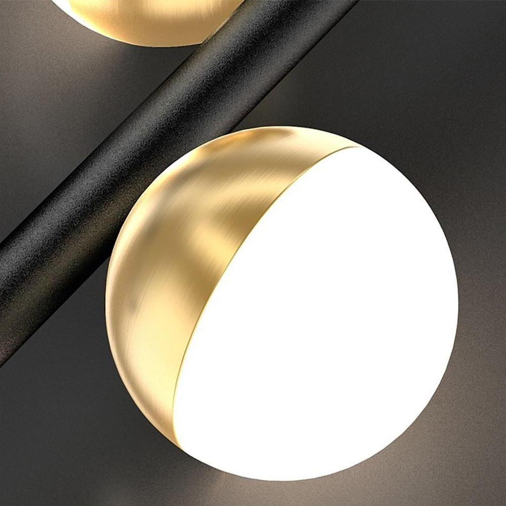 6/8 - Light Black Island Horizontal Suspension Linear Pendant Light