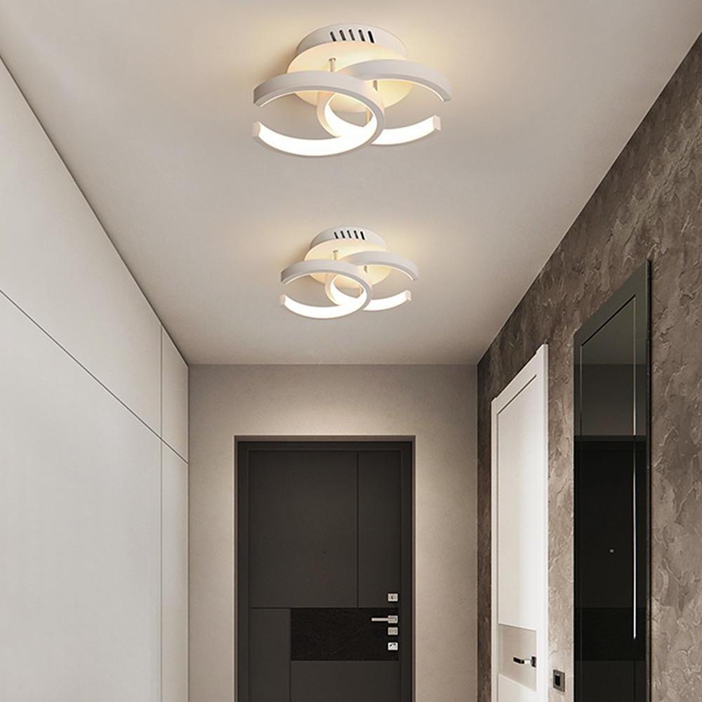 8'' LED 1-Light Geometric Shapes Dimmable Flush Mount Lights Modern LED Metal Acrylic Dimmable Ceiling Lights-dazuma