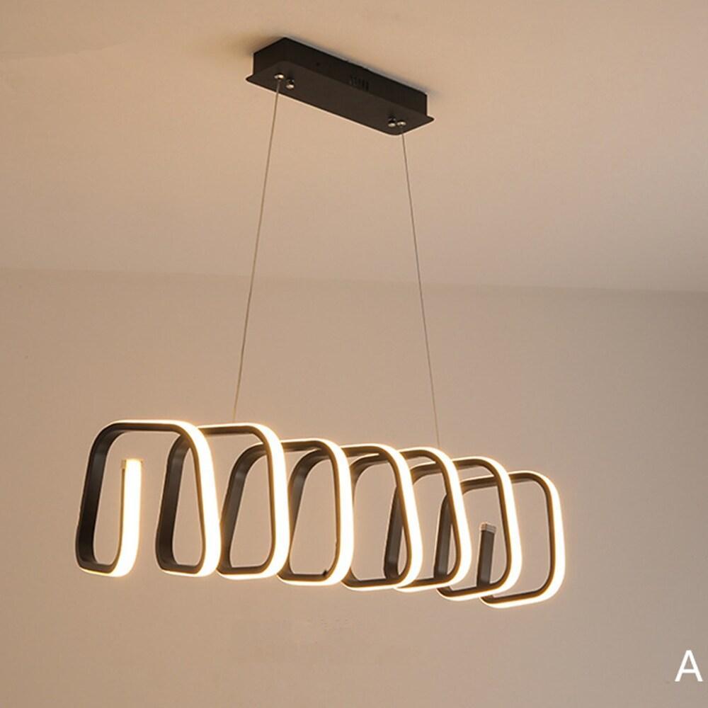 35'' LED 1-Light Single Design Dimmable Pendant Light Modern LED Metal Acrylic Silica gel Island Lights-dazuma