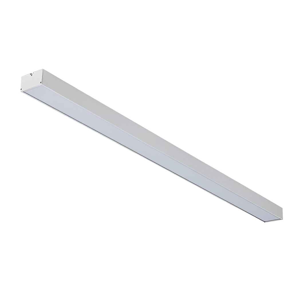 Commercial linear pendant lighting white finish fixture product view