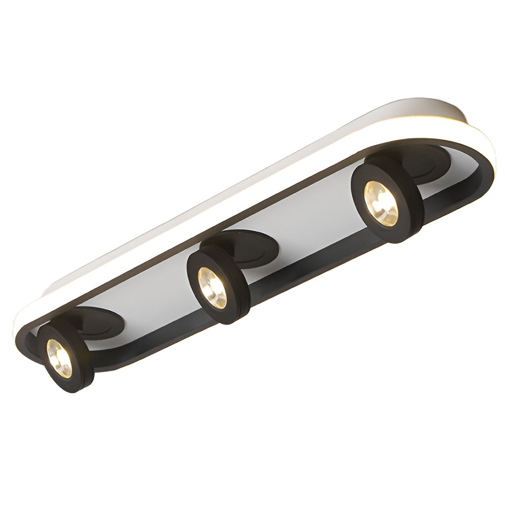 Black linear corridor ceiling light modern indoor lighting