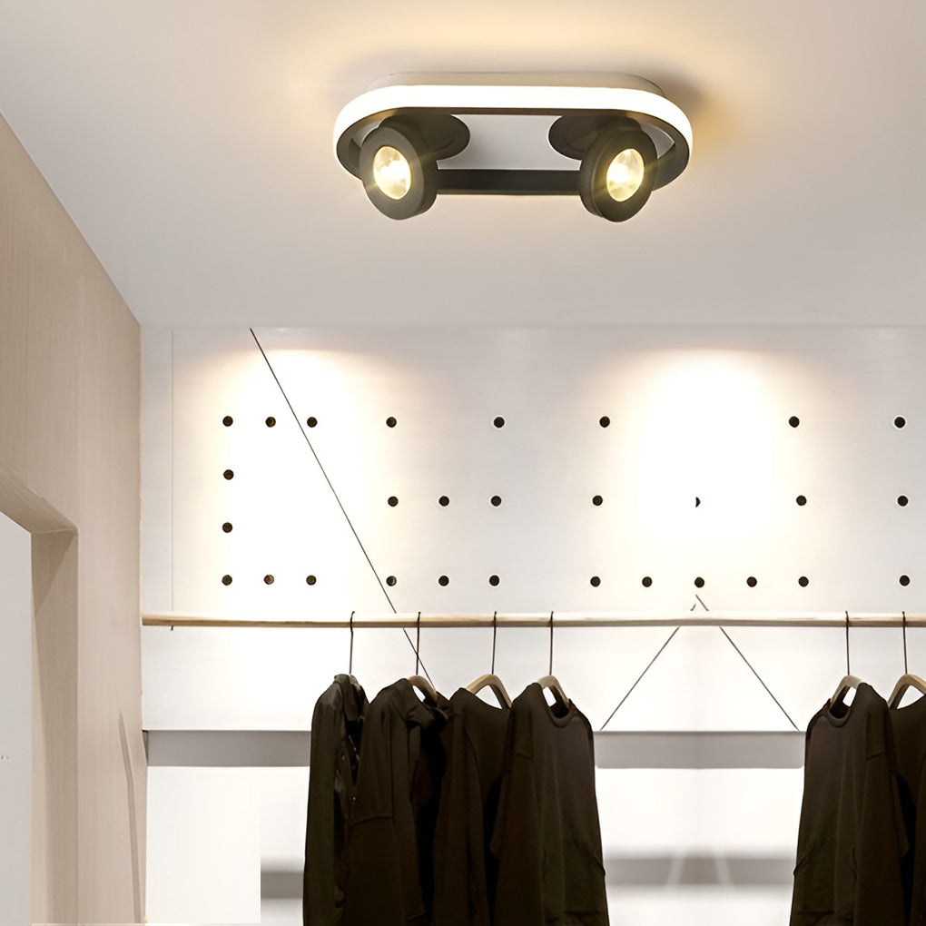 Black corridor ceiling light used in wardrobe corridor lighting
