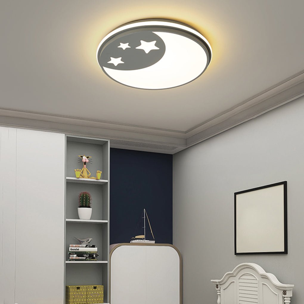 Creative Circular Cartoon Pattern LED Ceiling Lamp for Children's Room - Dazuma