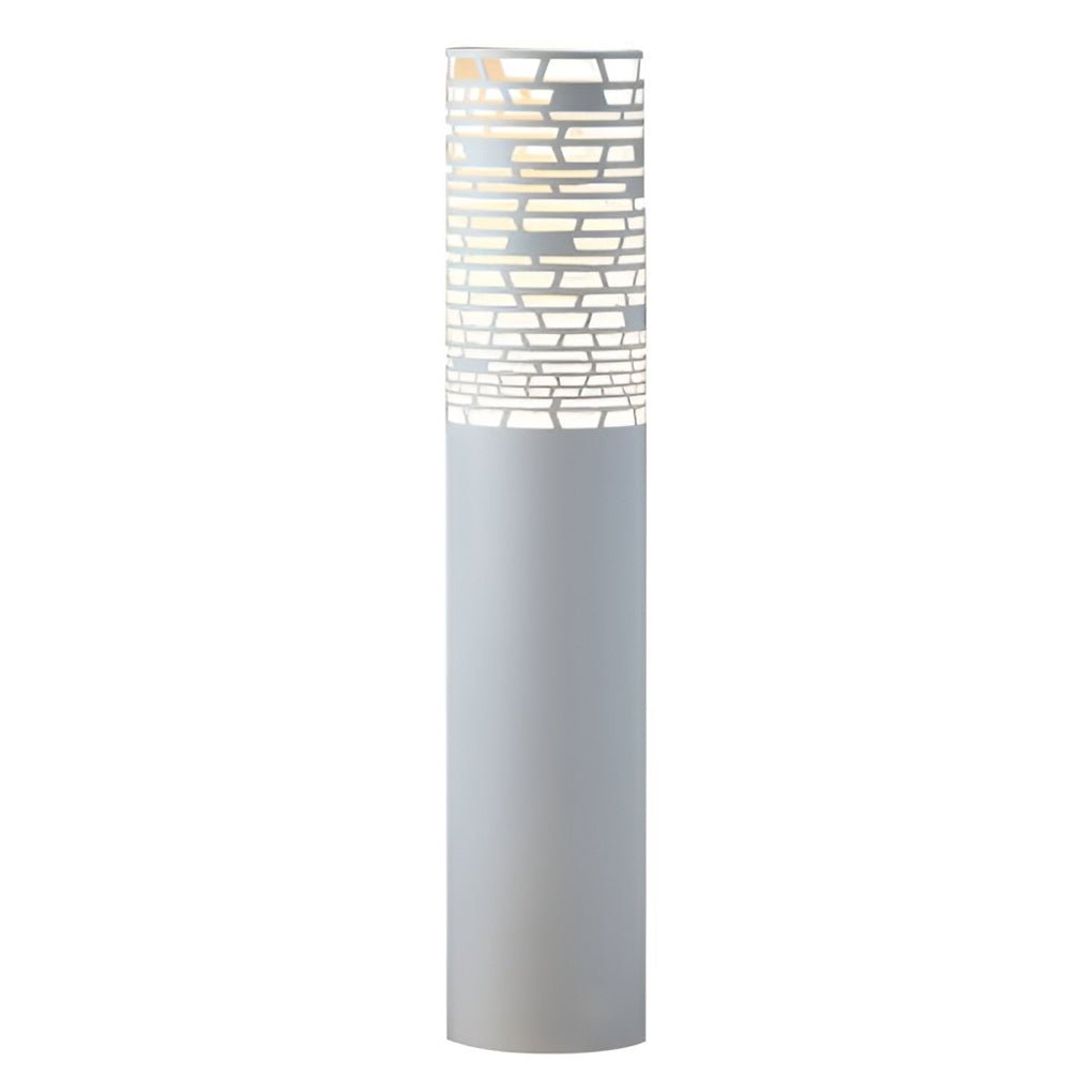 Stylish Hollow Mesh LED Cylinder Light Freestanding Outdoor Garden Lighting