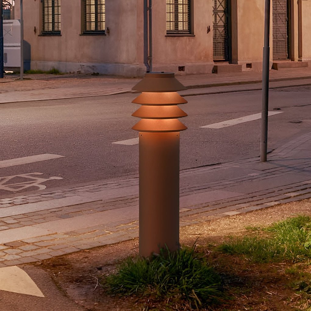 Modern Aluminum LED Outdoor Cylinder Light Versatile Garden and Pathway Illumination