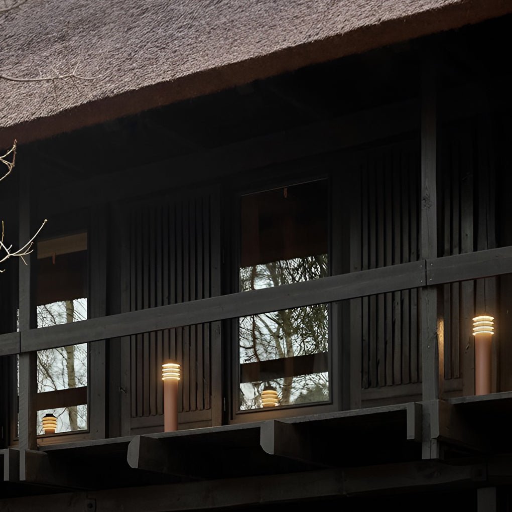 Modern Aluminum LED Outdoor Cylinder Light Versatile Garden and Pathway Illumination