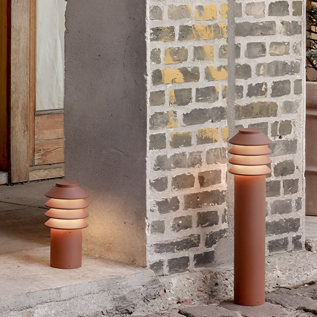 Modern Aluminum LED Outdoor Cylinder Light Versatile Garden and Pathway Illumination