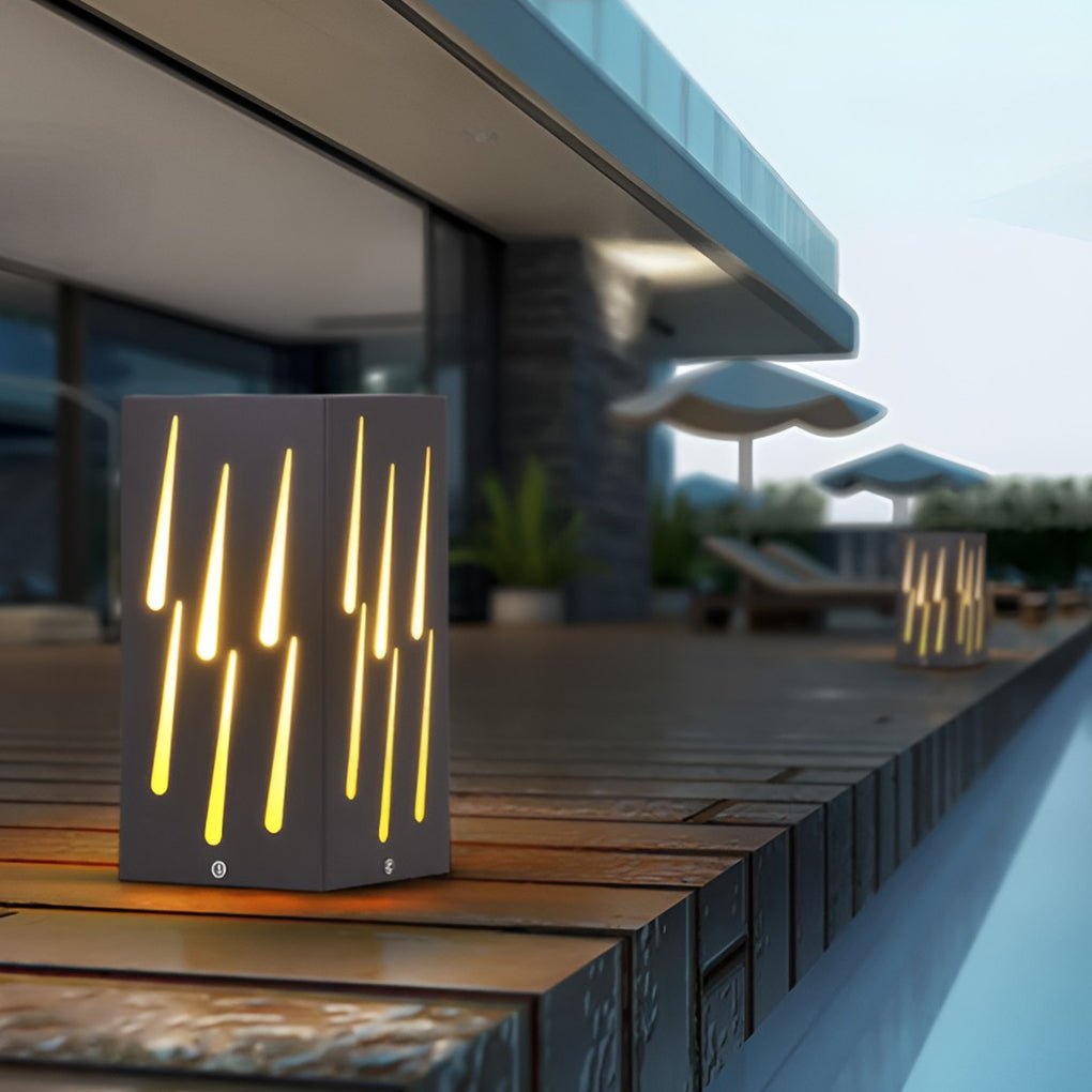 LED Pathway Lighting with Meteor Visual Effect Elegant Outdoor Decor