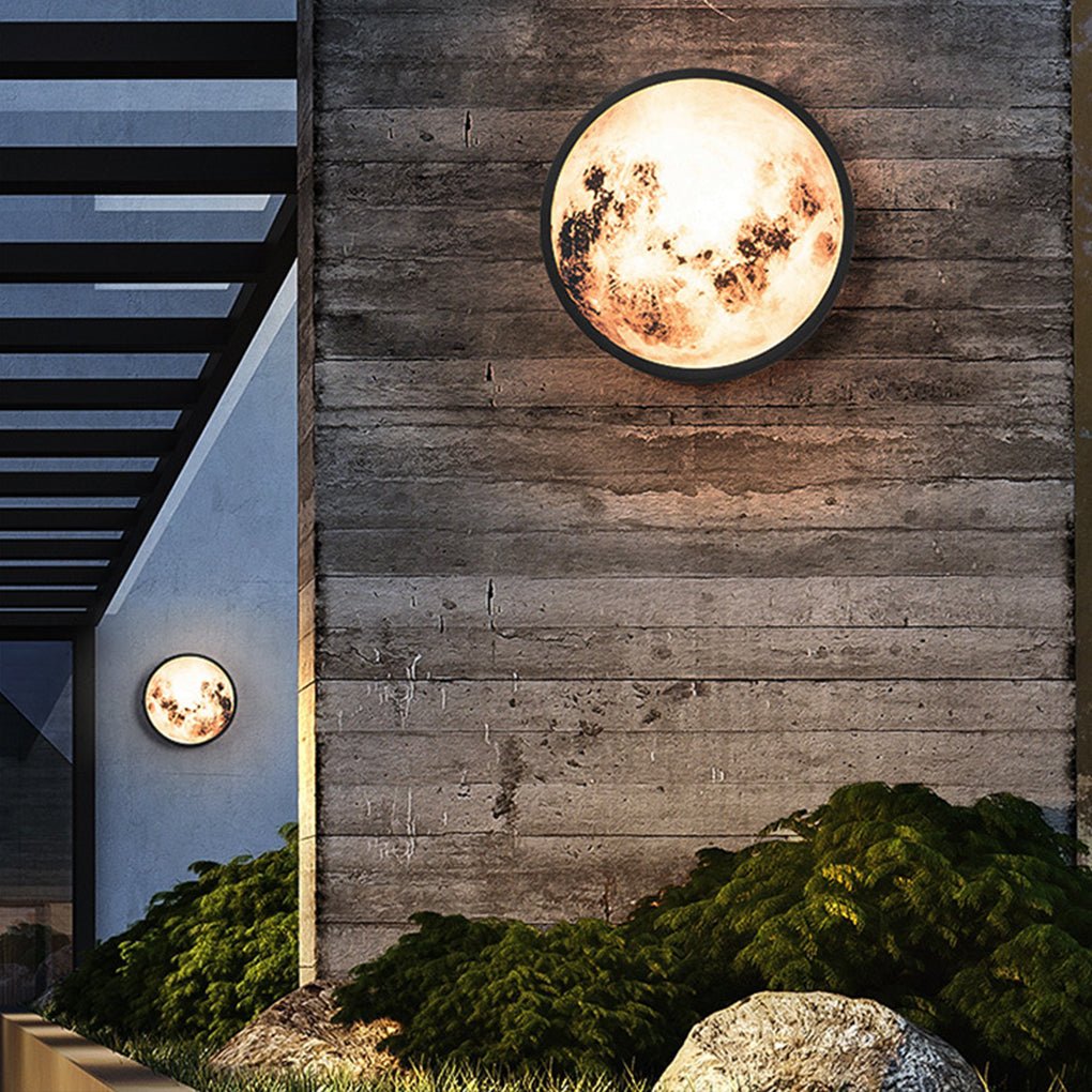 Creative Moon Outdoor Waterproof Garden Light LED Exterior Wall Light - Dazuma