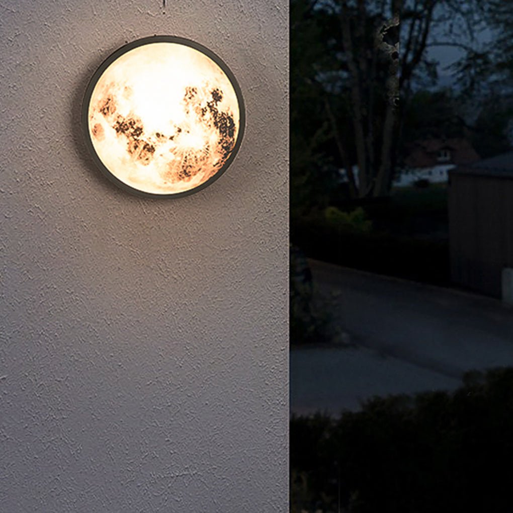 Creative Moon Outdoor Waterproof Garden Light LED Exterior Wall Light - Dazuma