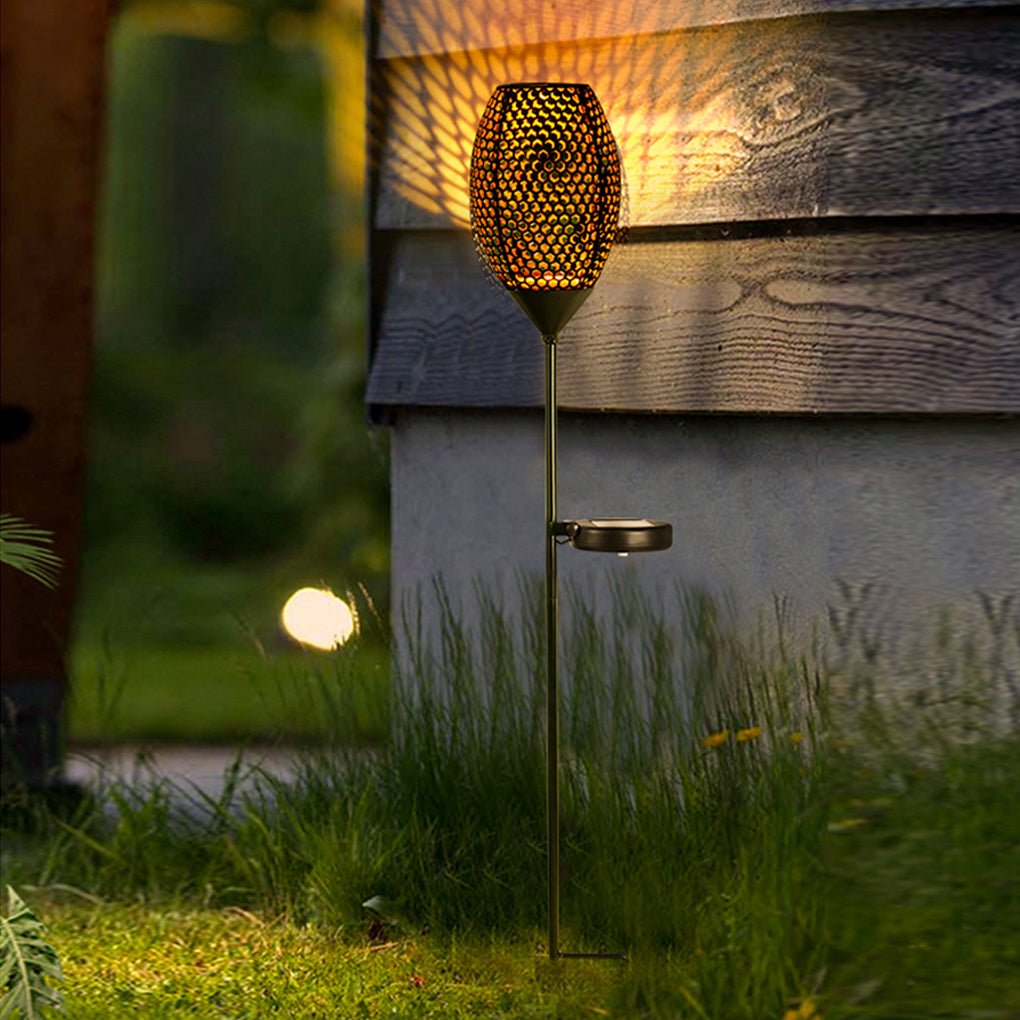 Vintage Red Wine Glass Solar LED Garden Lights Enchanting Outdoor Ambiance