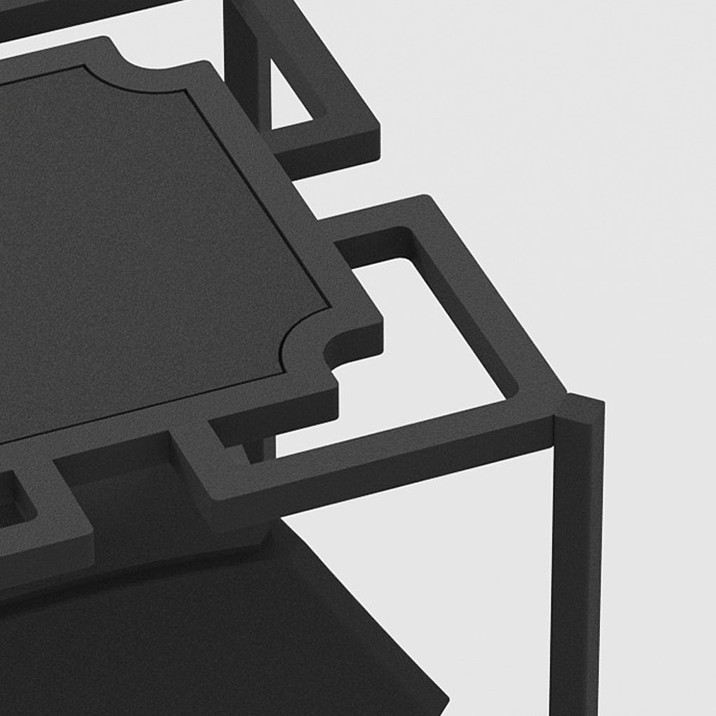 Freestanding Layered LED Pillar Light Outdoor Waterproof Garden Lamp