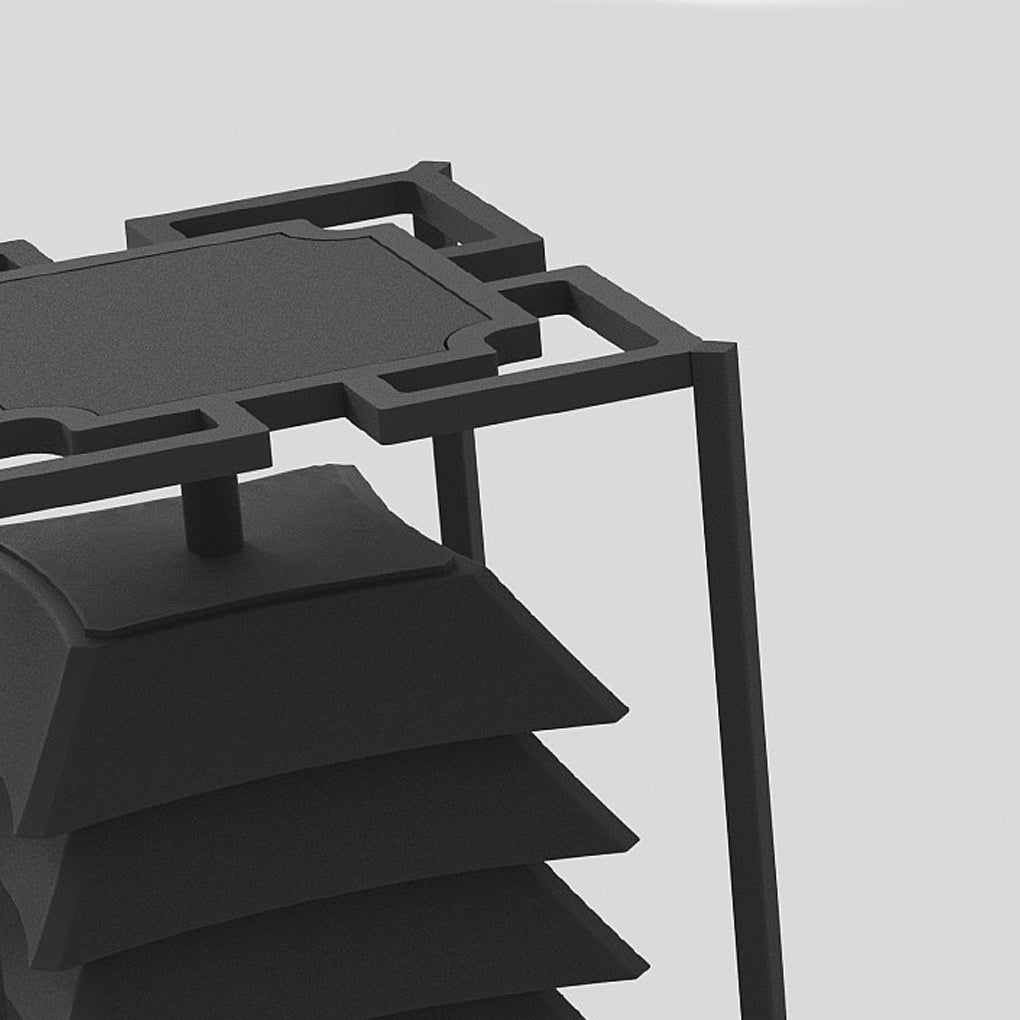 Freestanding Layered LED Pillar Light Outdoor Waterproof Garden Lamp