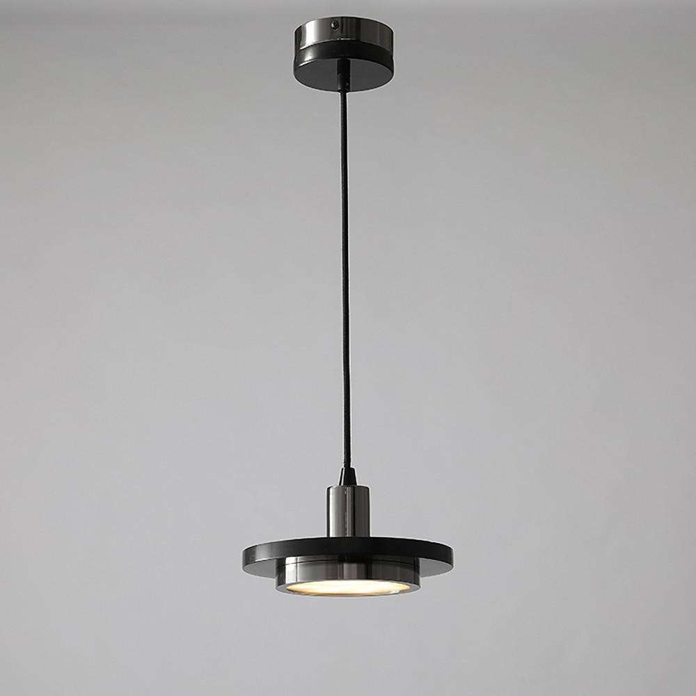 8'' LED 1-Light Single Design Pendant Light LED Traditional Classic Metal Marble Island Lights