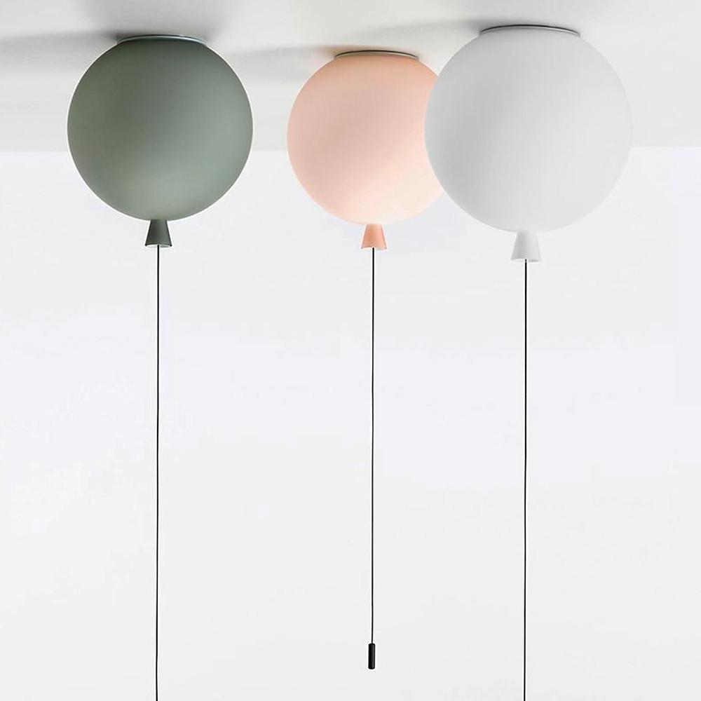 Acrylic Airballoon Shaped LED Novelty Style Flush Mount Lighting Ceiling Light