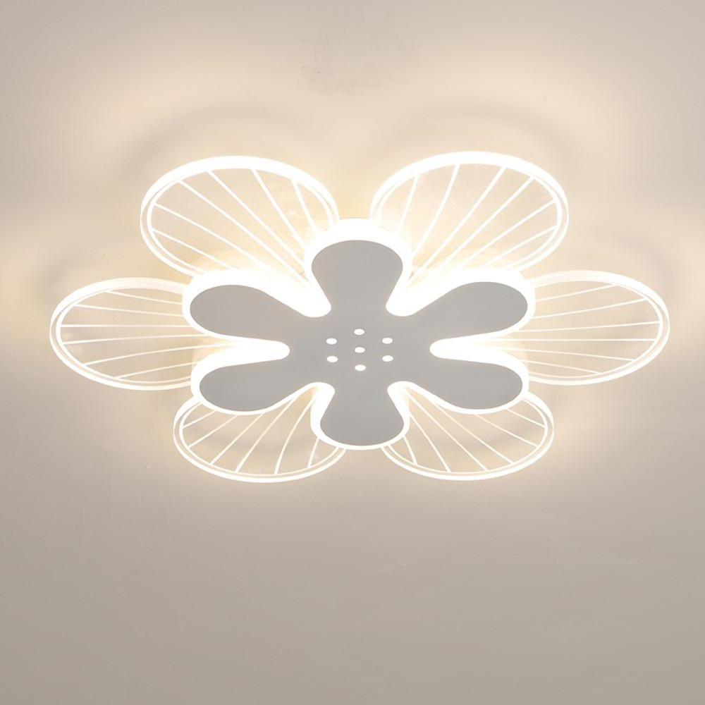 17'' LED 1-Light Geometric Shapes Dimmable Flush Mount Lights Modern Chic & Modern Metal Acrylic Geometrical Dimmable Ceiling Lights