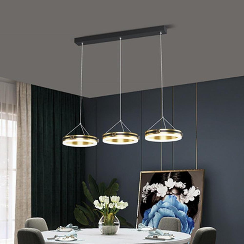 8'' LED 3-Light Single Design Chandelier Modern LED Metal Acrylic Stylish Modern Style Artistic Style Island Lights-dazuma
