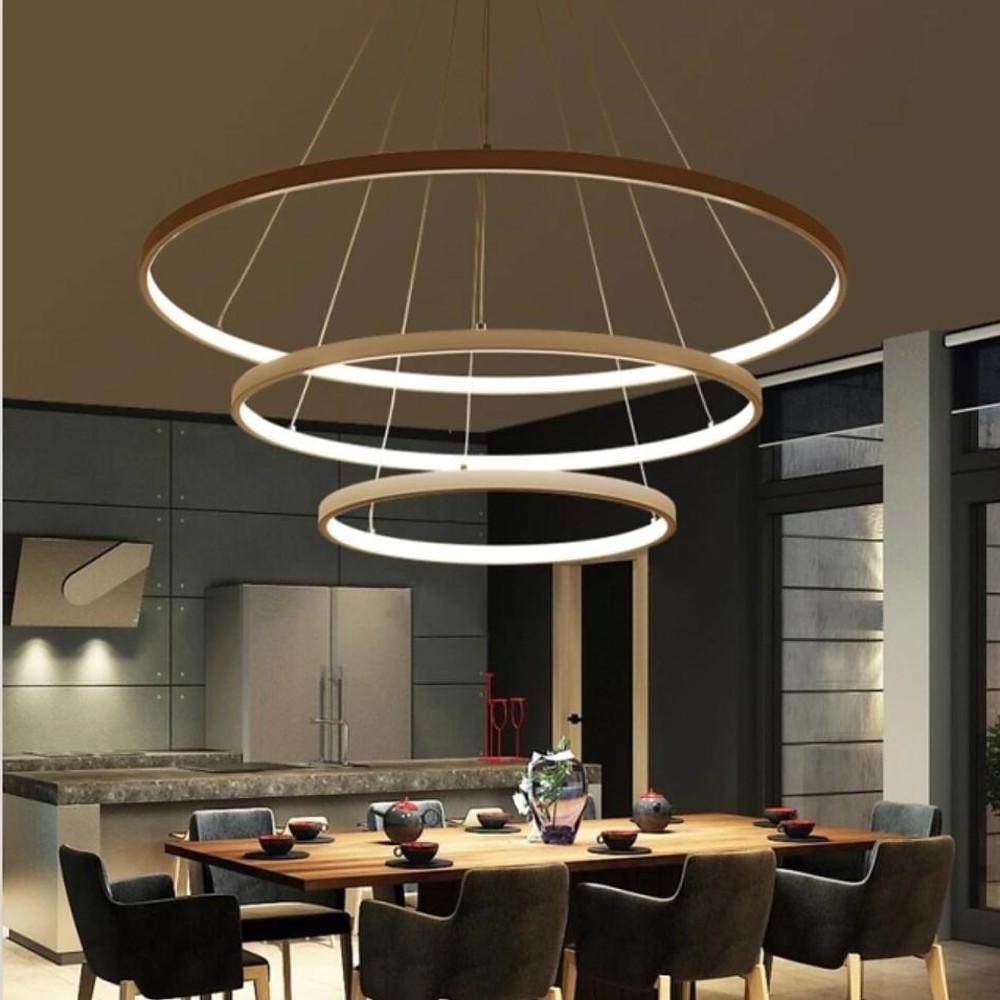 Interweaved 3 - Ring Chandelier Light Dimmable Antique Chandeliers