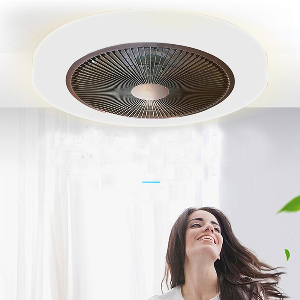 20'' LED 1-Light Dimmable Flush Mount Lights Artistic ABS PVC Novelty Dimmable Ceiling Lights-dazuma