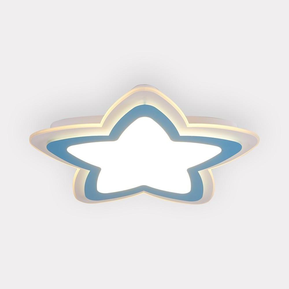 14'' LED 1-Light Flush Mount Lights Metal Acrylic Dimmable Ceiling Lights-dazuma