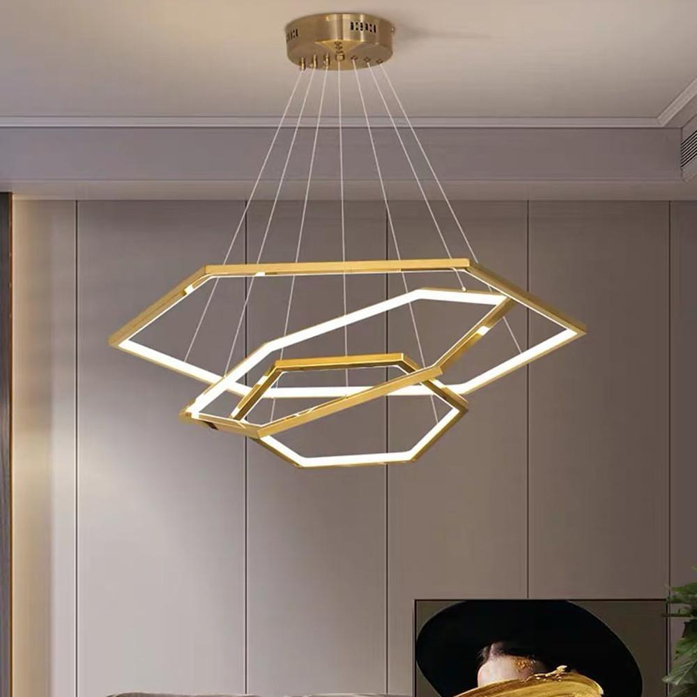 24'' LED 3-Light 2-Light Lantern Desgin Pendant Light Stainless Steel Silica gel Circle Design-dazuma