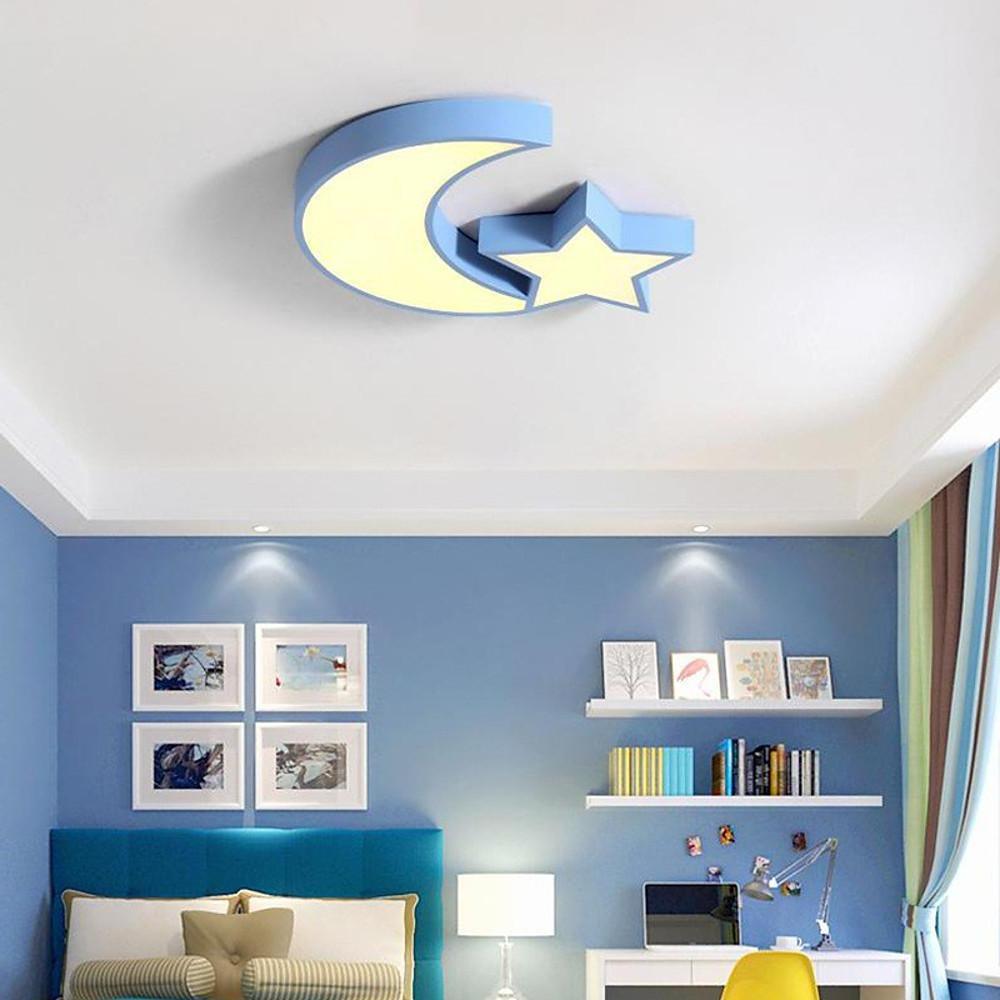 21'' LED 2-Light Flush Mount Lights Modern Metal PVC Dimmable Ceiling Lights-dazuma