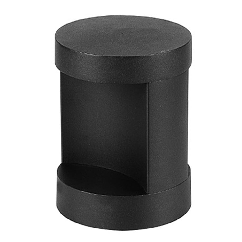 Modern Outdoor Cylinder Lawn Lamp - LED Solar & Hardwired Options