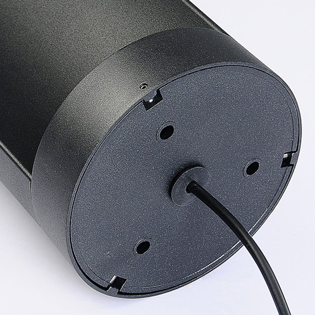 Modern Outdoor Cylinder Lawn Lamp - LED Solar & Hardwired Options