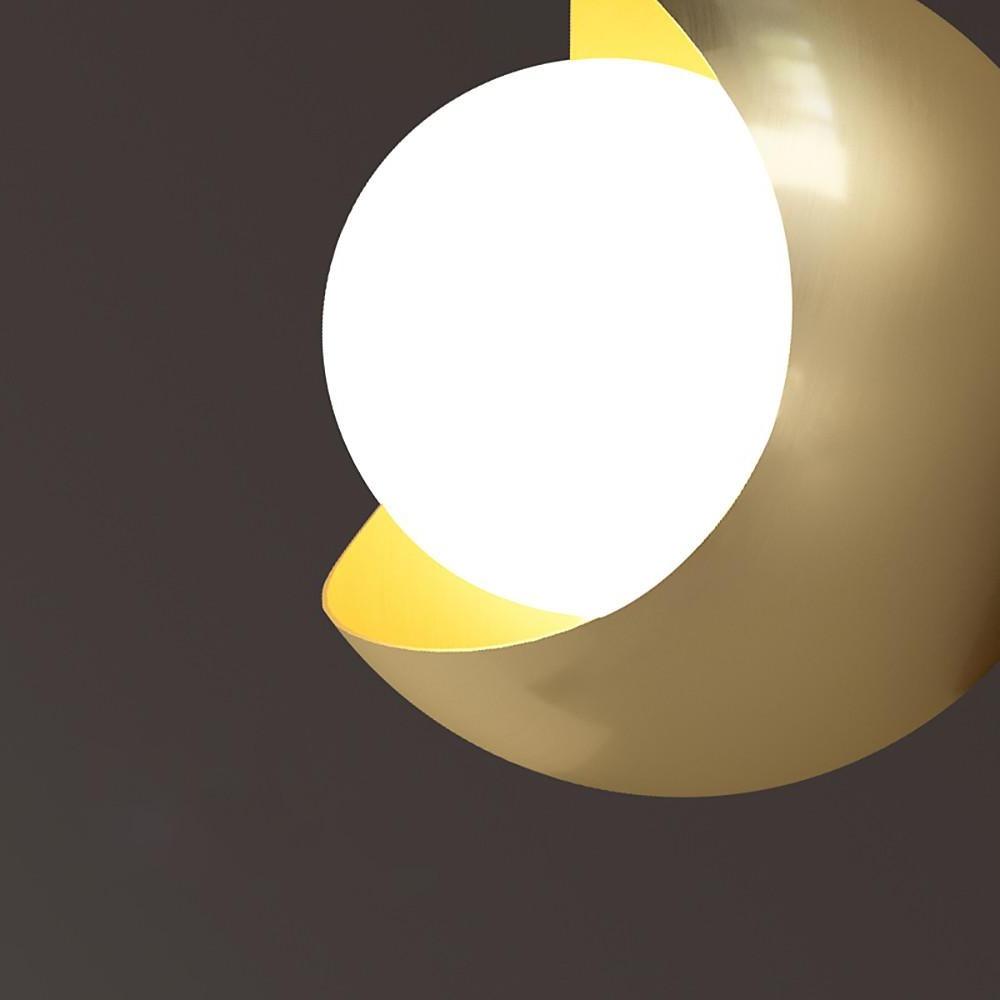 6'' LED 1 - Light Globe Small Flush Mount Light Nordic Copper Ceiling Light