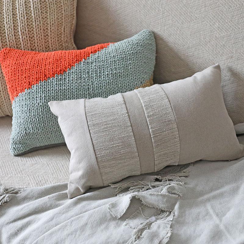 Rustic Cotton Linen Cushion Cover