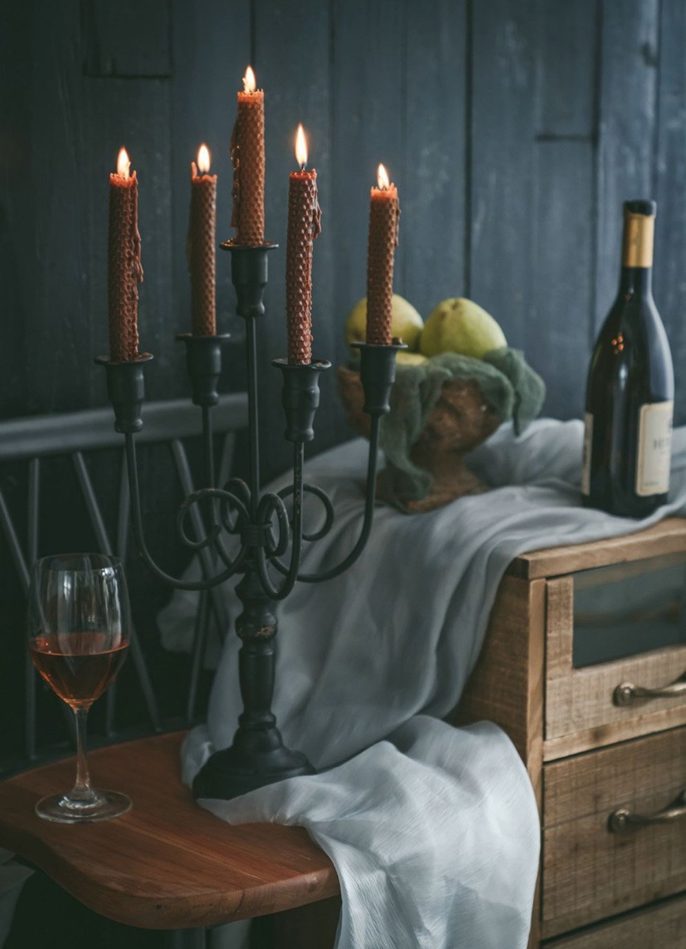 Antique - Style Candle Holder for 5 Candles