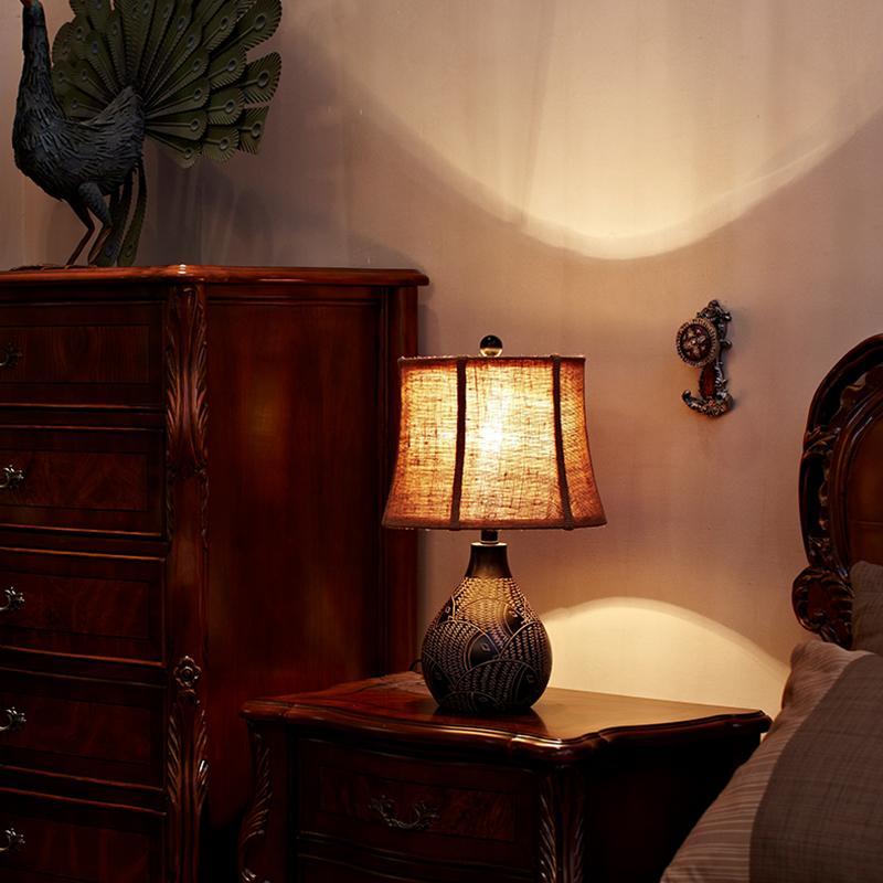 Farmhouse Brown Table Light Lamp - dazuma