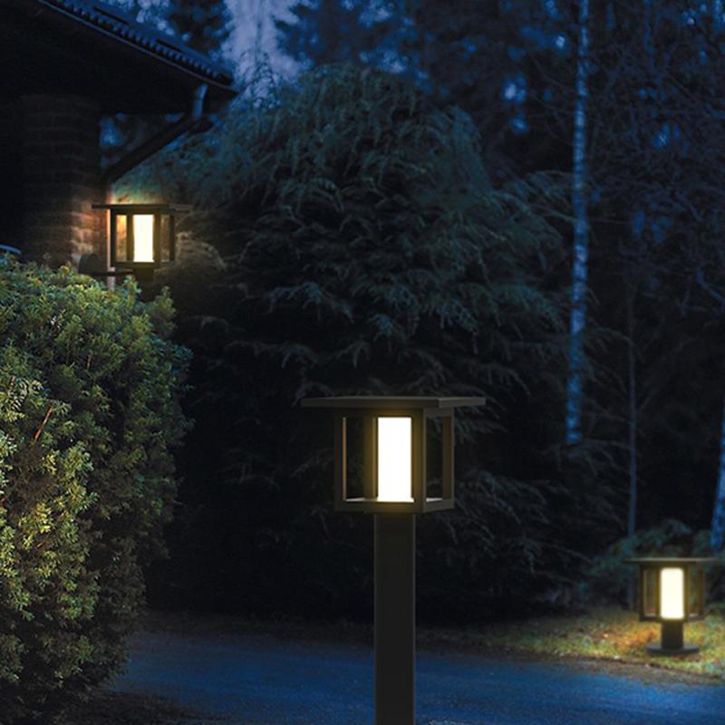 Die Cast Aluminum Lantern Elen Shade Outdoor Lighting Garden Wall Light Lamp - dazuma