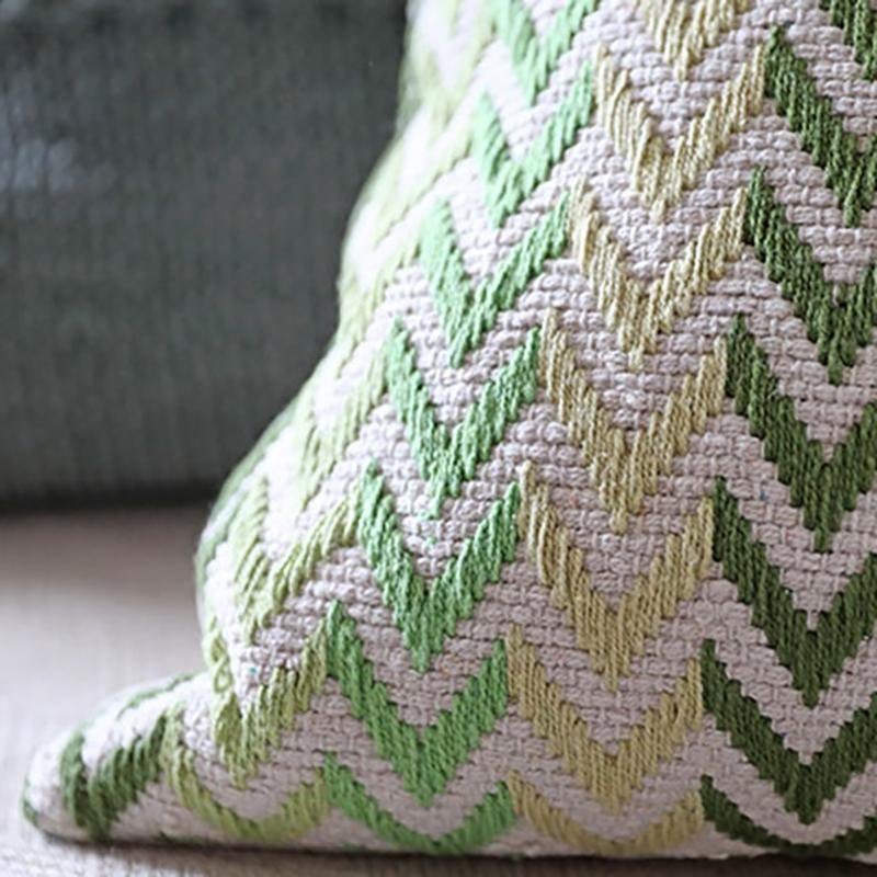 Modern Farmhouse Geometric Patterned Pillow Cushion Cover