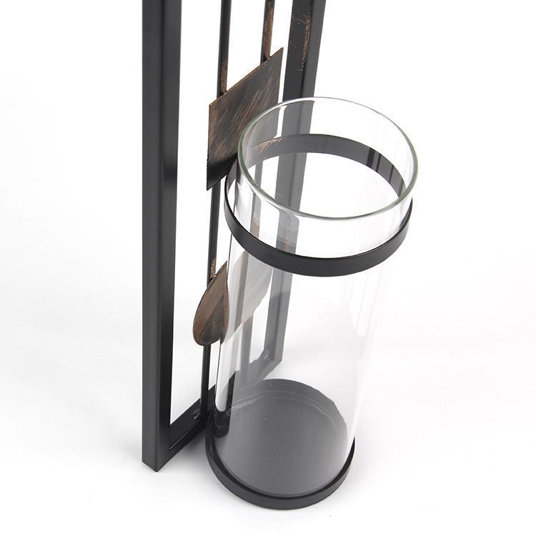 Wall Candle Holder Classic Metal Acrylic Wall Decorations Set of 2