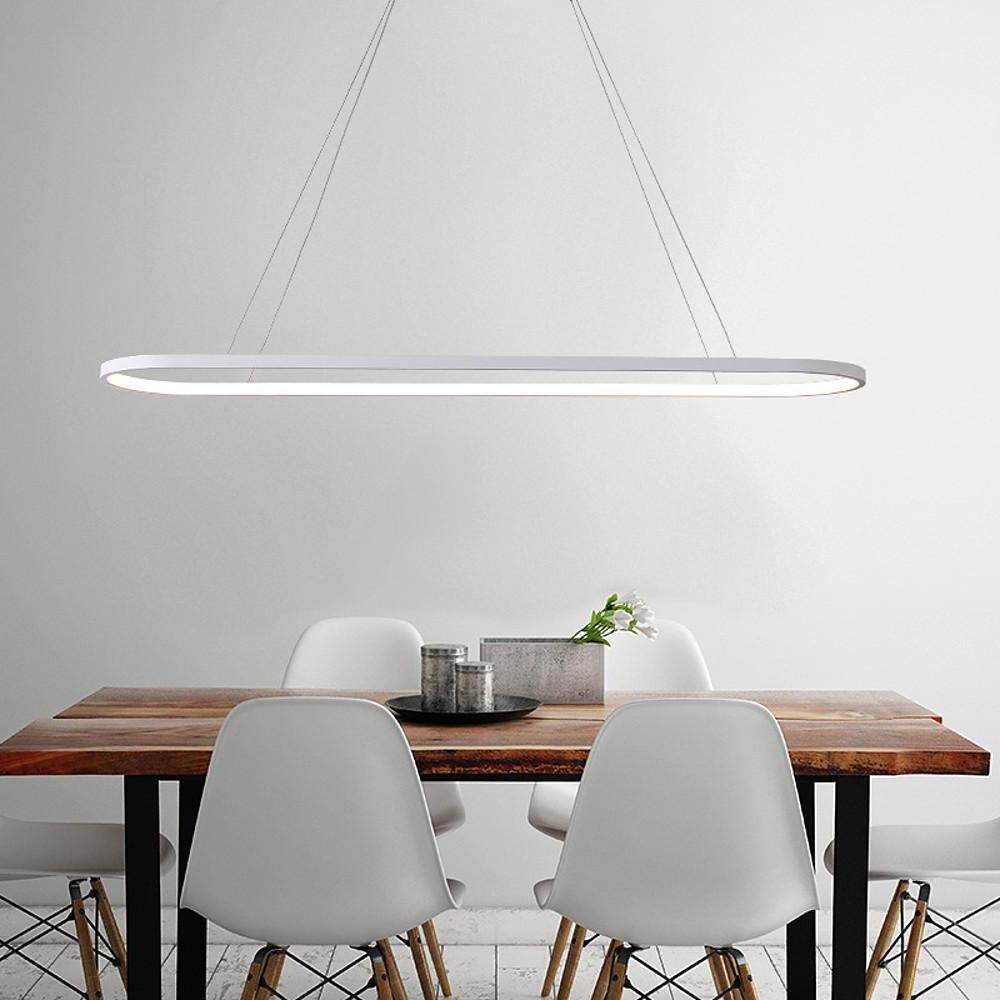 27'' LED 1-Light Island Design Pendant Light Nordic Style LED Metal Aluminum Acrylic Island Lights