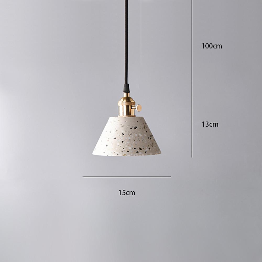 6'' LED 1-Light Single Design Pendant Light Nordic Style Modern Ceramic Metal Island Lights