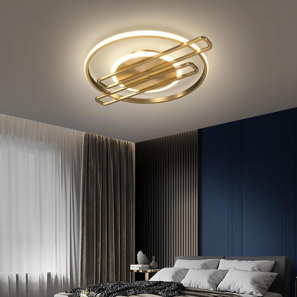 22'' LED 2-Light Dimmable Cluster Design Flush Mount Lights Nordic Style LED Metal Acrylic Dimmable Ceiling Lights